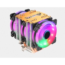 Cold Frost Rgb Fanlı Intel Amd Uyumlu Bakır Borulu Cpu Soğutucu İşlemci Fanı Cold Frost 603
