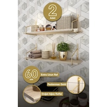 Bino Banyo Rafı Gold Paslanmaz Banyo Düzenleyici