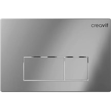 Creavit Arc Parlak Krom Kaplama Kumanda Paneli  GP8004.00 Gri