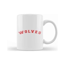 Wolves Baseball Style Font Kupa Bardak Porselen Karışık