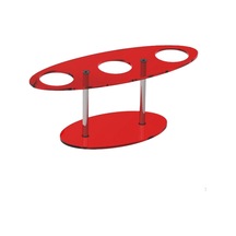 Kırmızı Doğum Günü İçin Koni Tutucu Waffle Dekoratif Raf Suşi El Rulo Standı