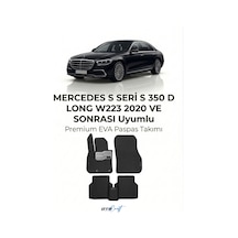 OtoCraft Mercedes S Seri S 350 D Long W223 2020 Ve Sonrası Araca Özel 3d Havuzlu Eva Paspas