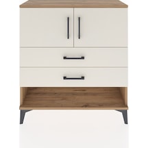 Arges Şifonyer 2 Raflı 2 Çekmeceli 2 Kapaklı 88x30x96 Çam-aytaşı Çam