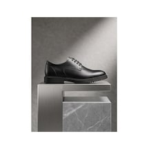Crc Ayakkabı Büyük Beden Siyah %100 Hakiki Deri Özel Seri Bağcıksız Kolay Giyim Günlük Erkek Sneaker