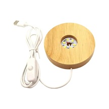 Trendooze Yuvarlak Topu Tabanı Suntek Sıcak Led Kristaller Işık Işık Için C Ahşap 10cm Hk Diğer