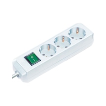 Brennenstuhl Eco-line 5 Metre 3 Soketli Ip20 Lisanslı Çocuk Korumalı Priz Beyaz