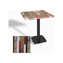Tokyo Kare Masa Esb 60x60 Cm - Werzalit, Wermodin Ve Allzalit Tabla - Redwood Çok Renkli