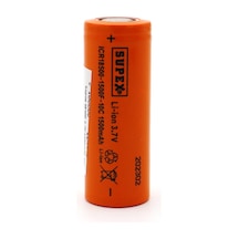 Supex 18500 3.7 Volt 1500ma 10c Düz Kafa Pil