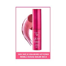 Golden Rose Glow Kiss Tinted Shea Yağı Hyaluronik Asit Ve Vitamin E İçeren Renkli Dudak Balmı 03 Berry Pink