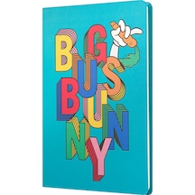 Mabbels Sert Kapak Butik Defter Looney Tunes Bug Bunny Mavi 80 Yp 15x21 Dft-388098 Çok Renkli