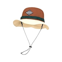 Valkyrie Katlanabilir Bucket Şapka Unisex Ayarlanabilir İpli Yazlık Outdoor Şapka Hafif Nefes Alabilir Kamp Balıkçı Şapkası Kahve Kahverengi