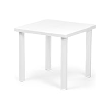Omnipazar Sy-2570 Kare Plastik Masa 80 Cm Beyaz