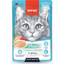 Wanpy Ton Balıklı Tavuklu Kedi Yaş Mama 70 Gr