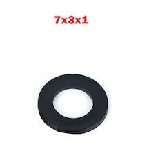 Koodmax 7X3X1 Plastik Rondela Siyah 10 - 50 - 100 Adet 10 Adet