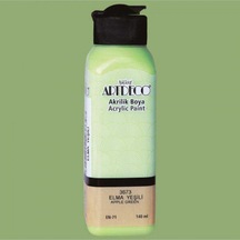 : Akrilik Boya : 140 Ml : Elma Yeşili 3673 Beyaz
