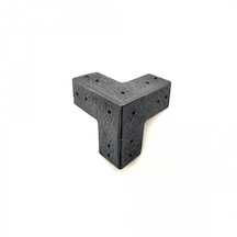 Antika Tarz Dekoratif Pirinç Köşe Gönye - 68x68 Mm, Oksit Standart