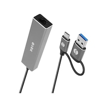 Swapp Sw-u332 Type-c &amp Usb3.0 1000mbps 3 Port Usb Gigabit Ethernet Adaptör