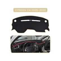 Cıtroen C4 2005-2020torpido Koruma Halısı Bej Kenar