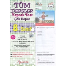 8.Sınıf Tüm Dersler Yaprak Test -  Faktör Yayınları