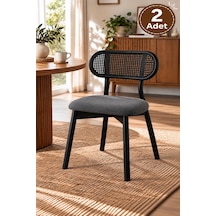2 Adet Paris Ahşap Gürgen Sandalye Cafe,restaurant,mutfak,salon,yemek Odası Sandalyesi Siyah