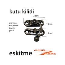 Kutu Kilidi 4 Adet Eskitme Sandık Kilidi Hobi Kilit Emniyet Kilid
