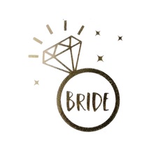 Bride Tektaşlı Yüzük Geçici Dövme 10 Adet Bride Tektaşlı Yüzük Geçici Dövme 10 Adet