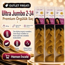 3 Paket / Afrika Örgüsü Ve Rasta İçin Sentetik Ombreli 2/34 - Mydr-892130 Çok Renkli
