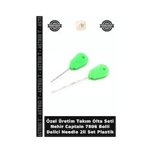 Özel Üretim Takım Olta Seti Nehir Captain 7806 Boili Delici Needle 2li Set Plastik standart
