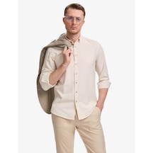 Pierre Cardin Erkek Bej Gömlek Desenli 50325365-vr011