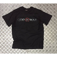 Stoned&Fame Unisex Siyah God Of War Baskılı T-shirt SIYAH