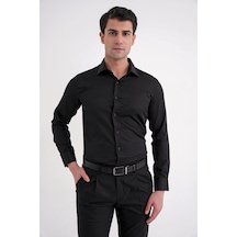 Gk 756 Gömlek Slim Siyah Klasik Siyah