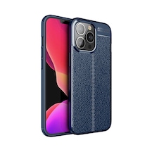 Apple Uyumlu Adige iPhone Uyumlu 14 Pro Max Kılıf Niss Deri Görünümlü Silikon -