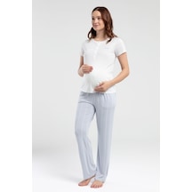 Pierre Cardin Kadın Beyaz Pijama Takımı Pc8976-s-v1