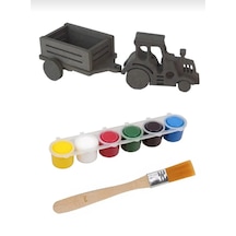 Ahşap Oyuncak Traktör Ve Römork Seti