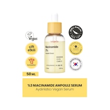 Yeppda %3 Niacinamide İçeren Aydınlatıcı Vegan Serum Yeppda Niacinamide %3 Ampoule Serum 50 ML Büyük Boy