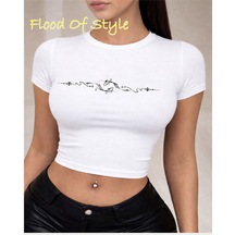 Flood Of Style Beyaz Babby Tee Balıklar Özel Tasarım