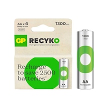 Gp Recyko 1300mah Nı-mh R6 Şarjlı Aa 4'lü Kalem Pil