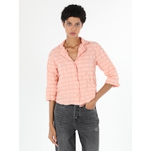 Colin's Regular Fit Shirt Neck Turuncu Kadın Uzun Kol Gömlek CL1058824_Q1.V2_ORA Turuncu
