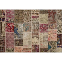 Eşsiz Güzelliğe Sahip Patchwork Halı 160 X 230 Cm 6268