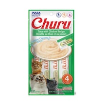 Ciao Churu Cream Ton Balıklı Ve Tavuklu Kedi Ödülü 4 X 14 Gr