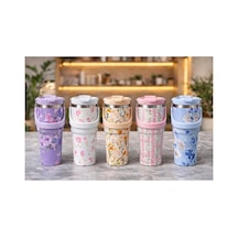 900 Ml Taşıma Kulplu Paslanmaz Çelik Termos Mug - Vakumlu Isı Yalıtımlı Bardak Alk4630 -