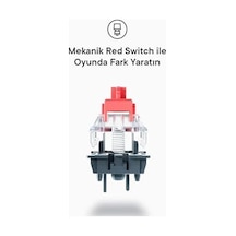 Amber Type-c Bağlantılı Rgb Ledli Mekanik Gaming Oyuncu Klavye Q Red Switch