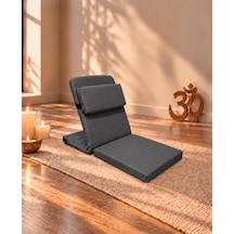Meditasyon Sandalyesi İlave Yastıklı Backjack Xl Yoga, Nefes, Meditasyon Sandalyesi Duck Kumaş Antrasit