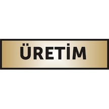 Üretim Yazılı Kapı Levhası ,Yönlendirme Levhası ,Gold