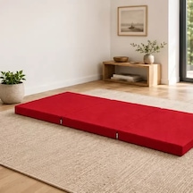 Üç Parçalı Katlanır Minder 60 180 7 Cm Kırmızı