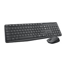 LOGITECH MK235 TÜRKÇE KABLOSUZ KOYU GRI Q KL  VYE+MOUSE