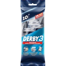 Derby Samurai 3 Krom Seramik ve Platin Tıraş Bıçağı 10 Adet