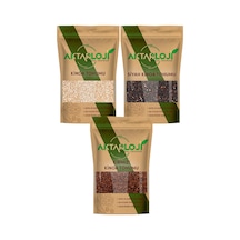 3 Kg Glutensiz Tane Kinoa Seti 1 Kg Beyaz 1 Kg Kırmızı 1 Kg Siyah 1. Kalite