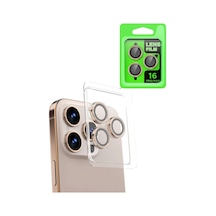 Apple, Uyumlu iPhone 16 Pro Max Raze Metal Kamera Lens - Natural Grey