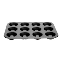 Esonez Muffin Kalıbı 38 Cm 12'li Siyah